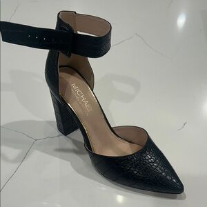 Michael Black Croc-Patterned Heels